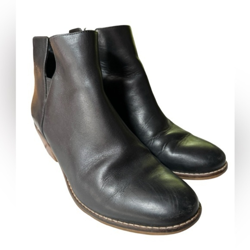 Cole Haan signature Womens black leather Abbot pull on Ankle Boots size 8